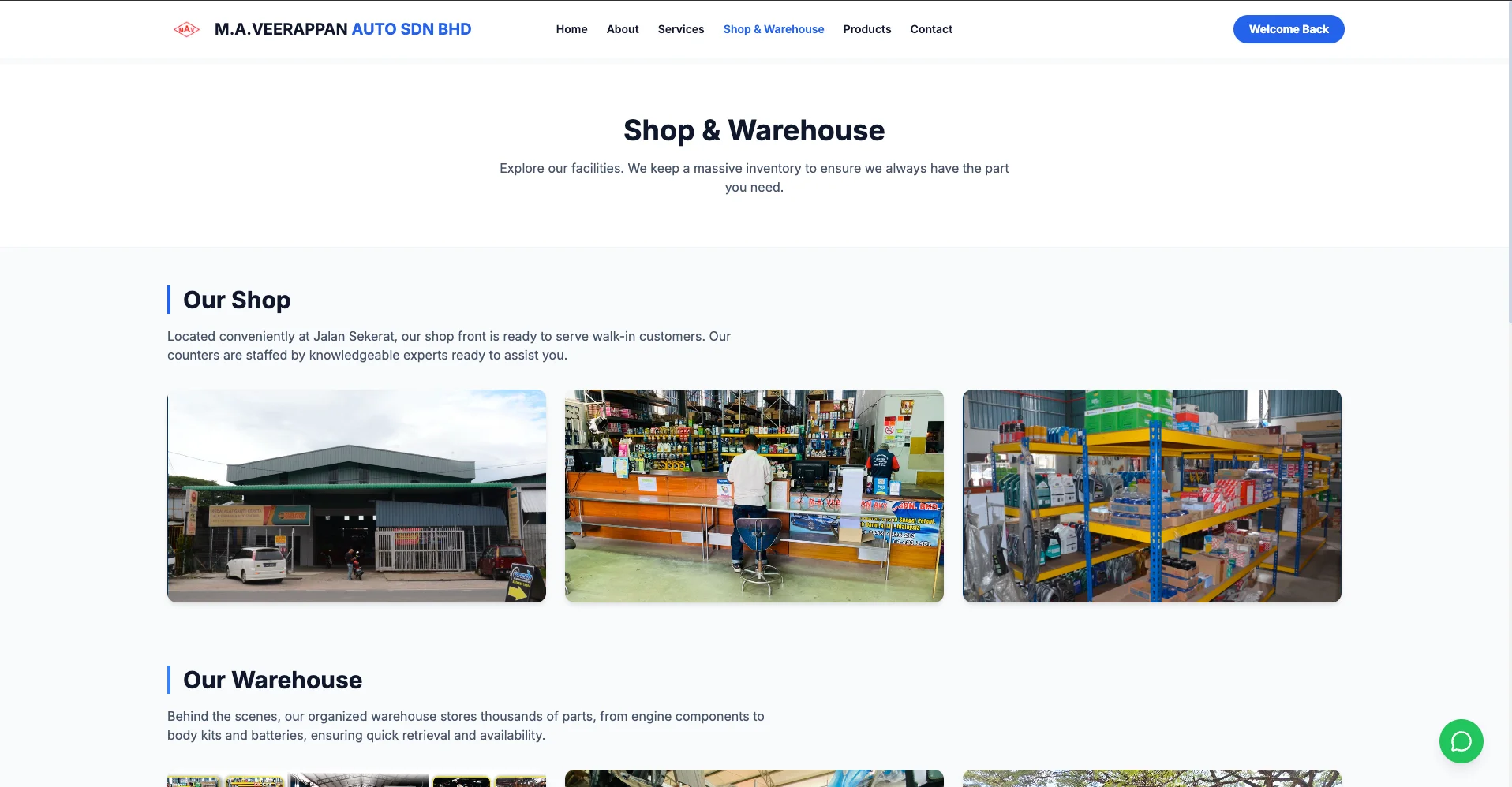 M.A.VEERAPPAN AUTO SDN BHD project screenshot