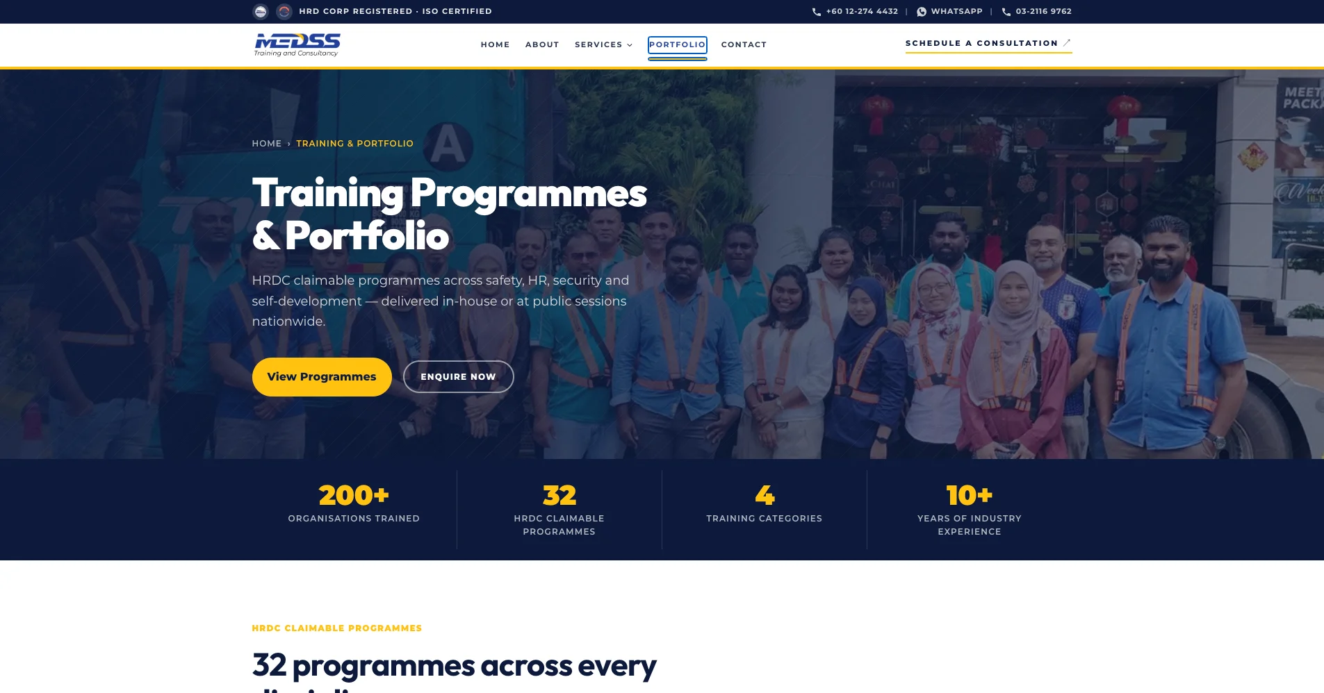 MEDSS Training and Consultancy Sdn. Bhd. project screenshot
