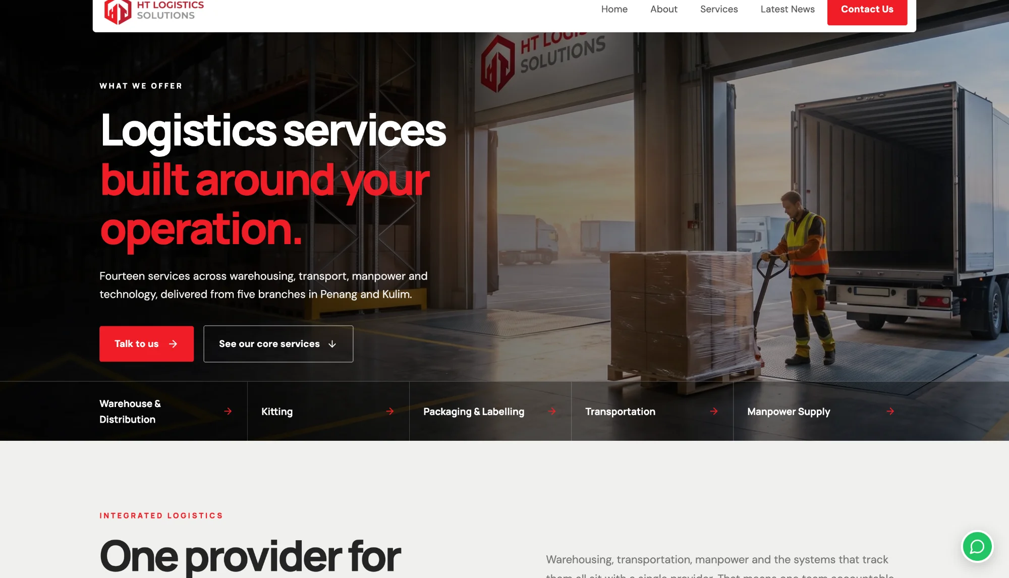 HT Logistics Solutions Sdn Bhd project screenshot