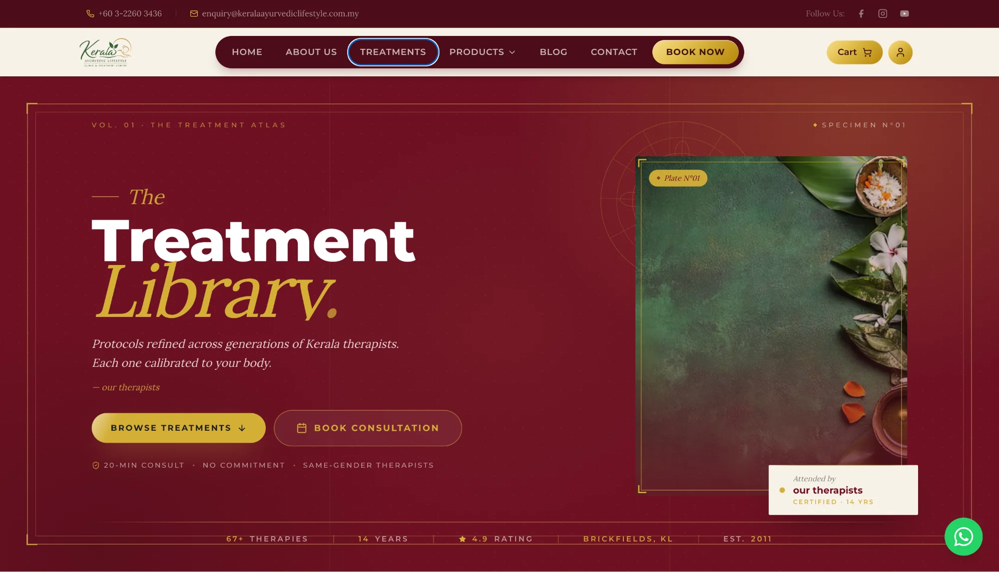 Kerala Ayurvedic Lifestyle project screenshot