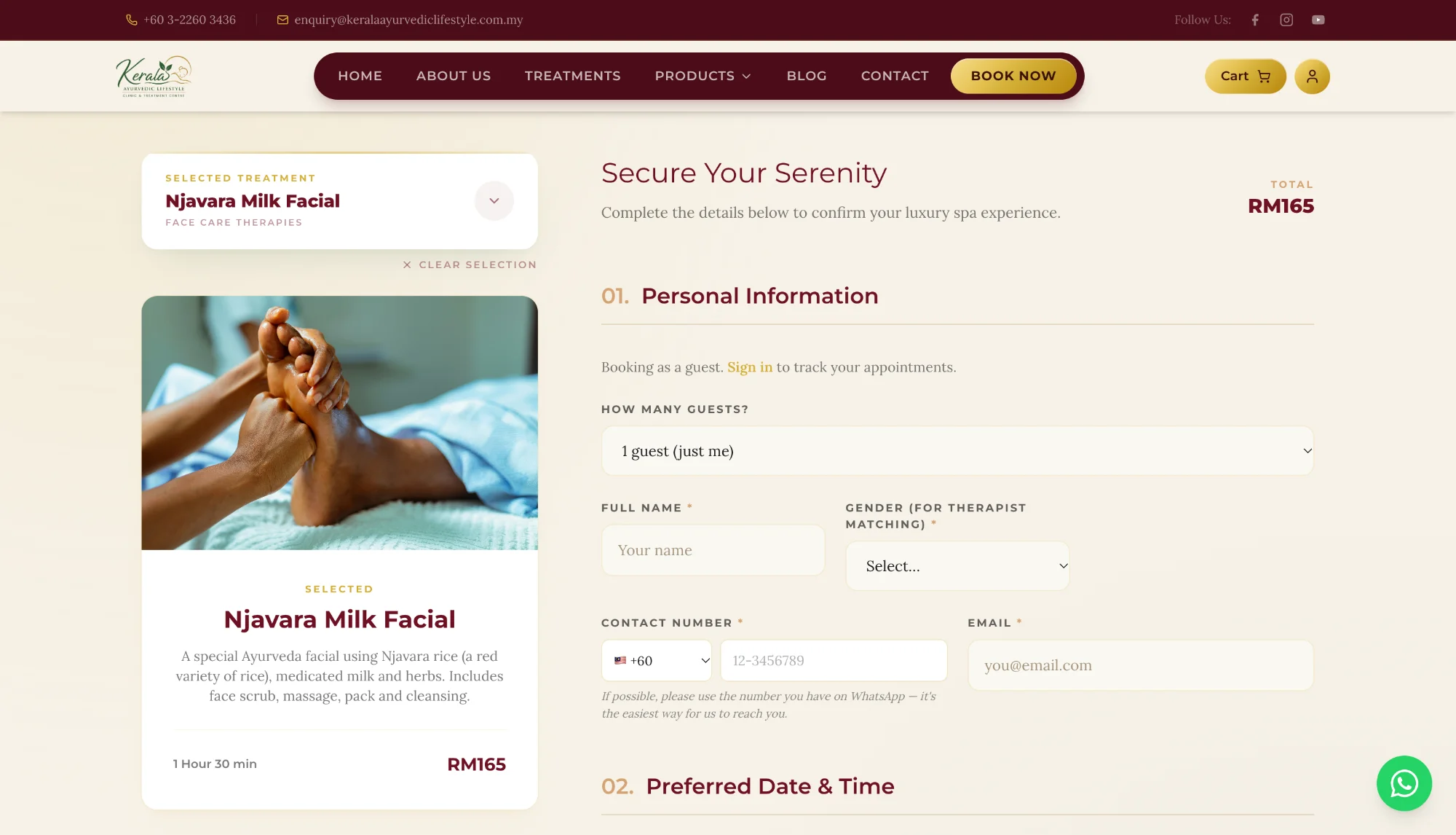 Kerala Ayurvedic Lifestyle project screenshot