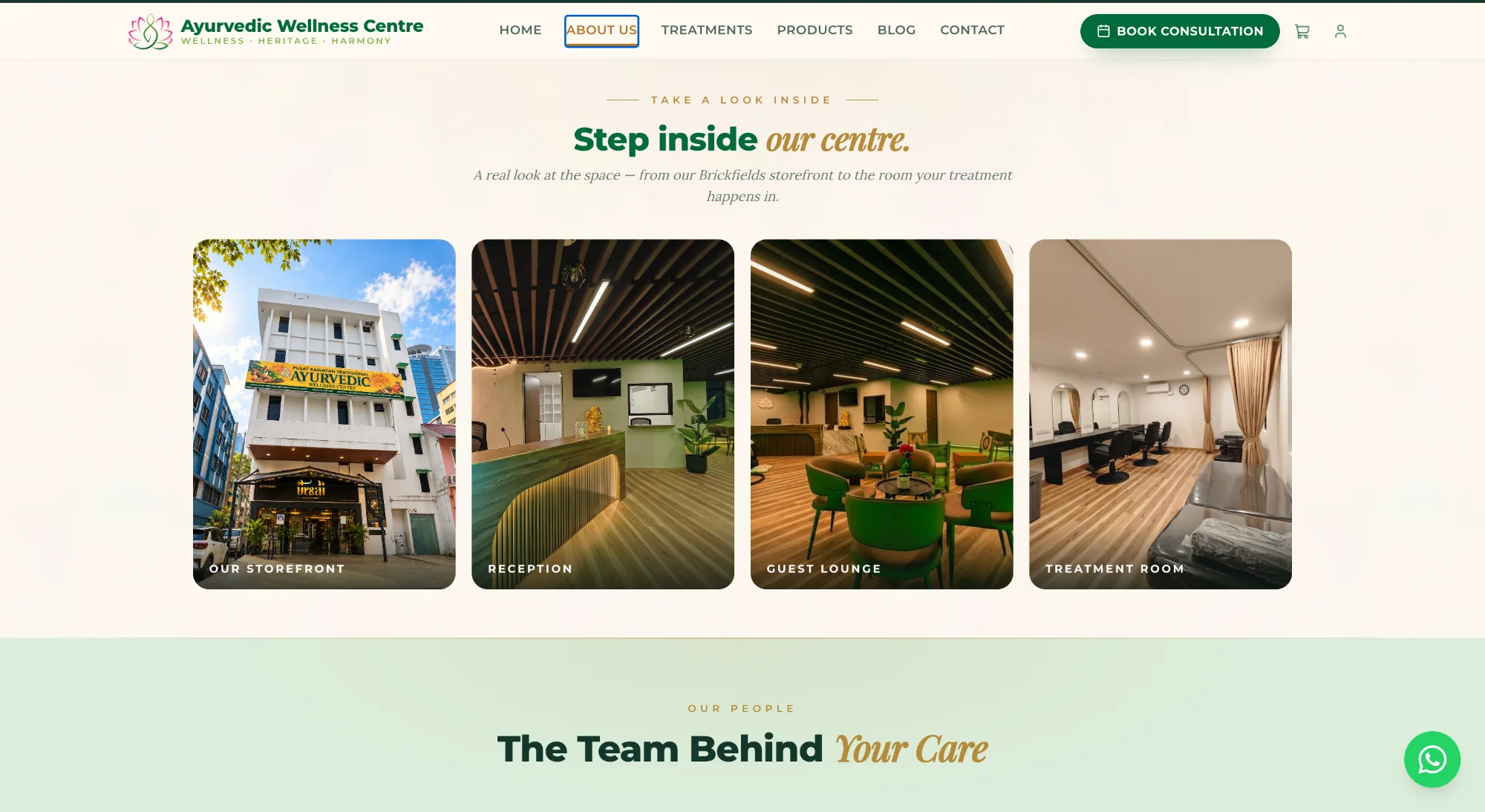 Ayurvedic Wellness Centre project screenshot